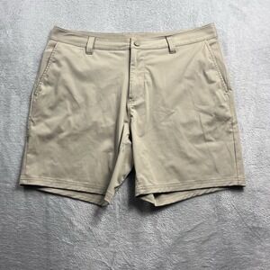 Rhone Commuter Shorts Men's 35 Beige Tan 7" Inseam Performance Chino 100553